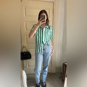 Vintage striped button down